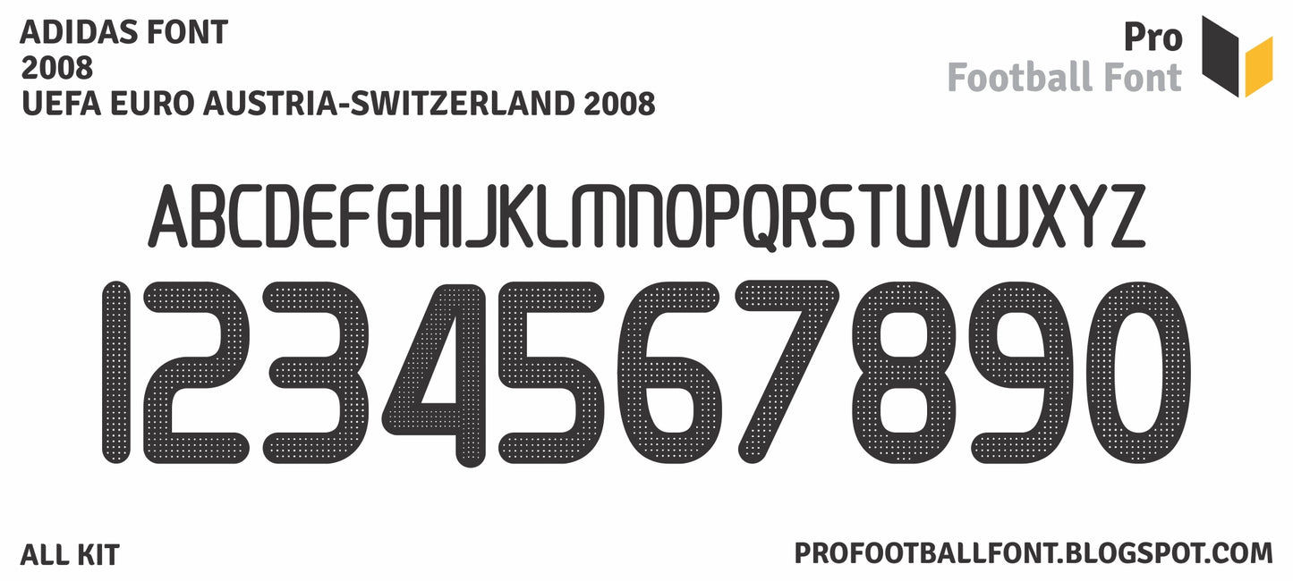 Adidas Euro 2008 Font