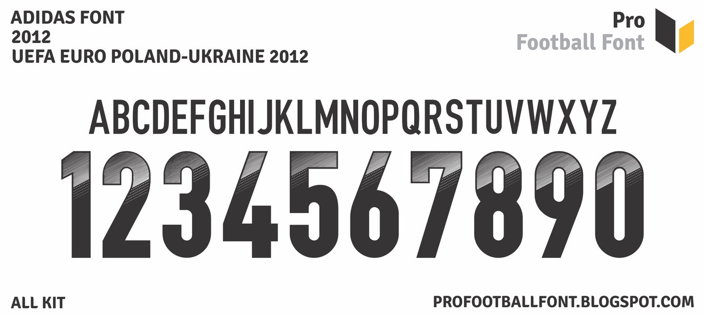 Adidas Euro 2012 Font