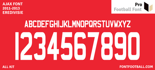 Ajax 2011-2013 Font