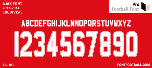 Ajax 2013-2014 Font