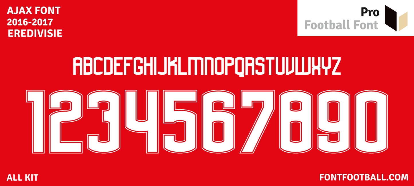 Ajax 2016-2017 Font