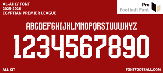 Al Ahly 2025-2026 Font