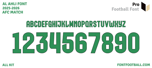 Al Ahli 2025-2026 Font
