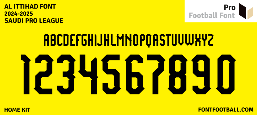 Al Ittihad 2024-2025 Font