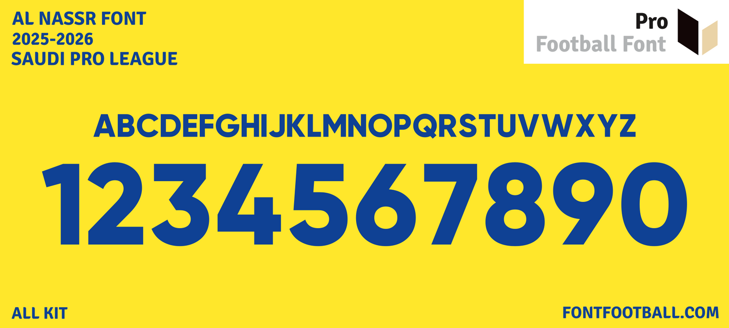 Al Nassr 2025-2026 Font