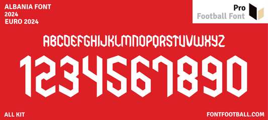 Albania Euro 2024 Font