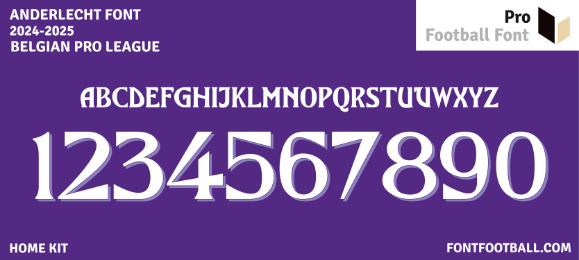 Anderlecht 2024-2025 Font