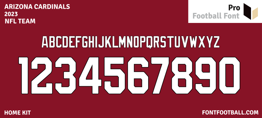 NFL Arizona Cardinals 2023 Font