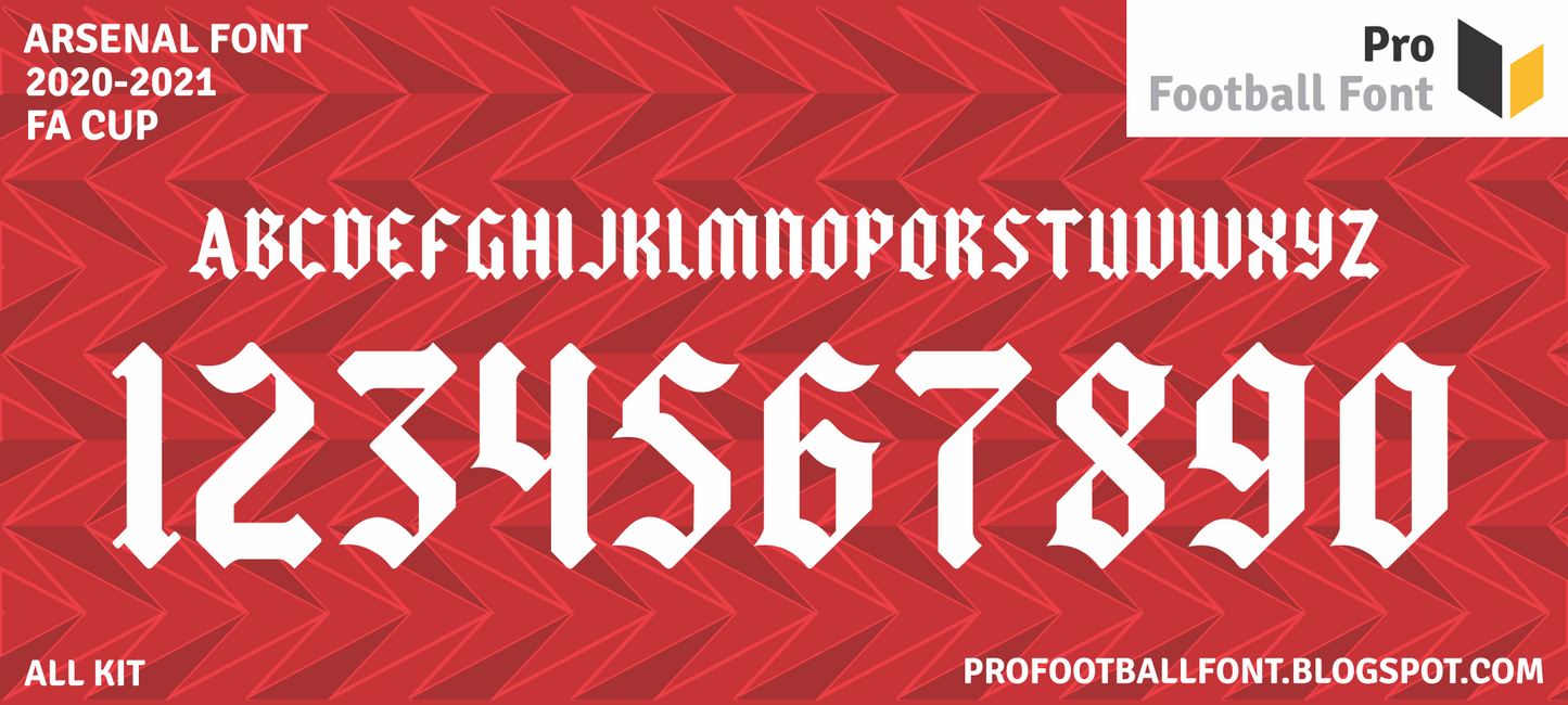 Arsenal 2020-2021 Font