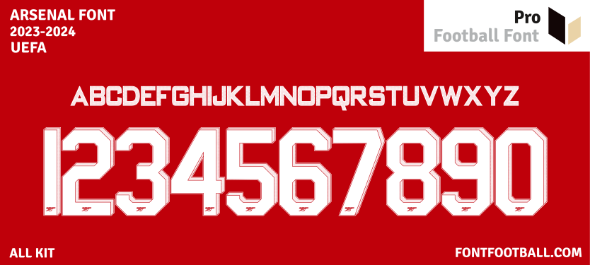 Arsenal 2023-2024 Font