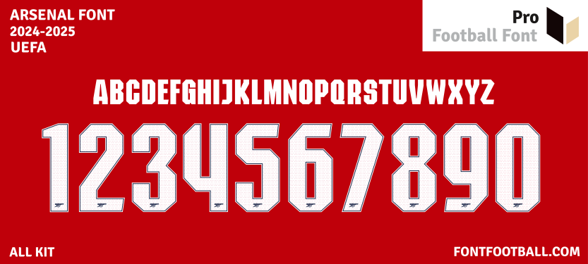 Arsenal 2024-2025 Font