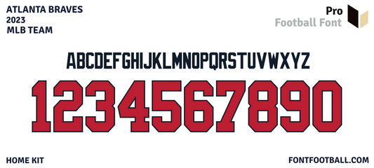 MLB Atlanta Braves 2023 Font