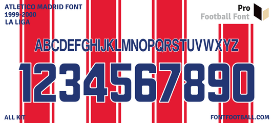 Atletico Madrid 1999-2000 Font