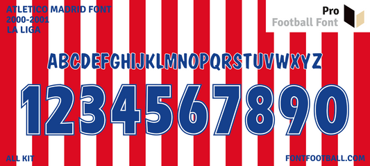 Atletico Madrid 2000-2001 Font