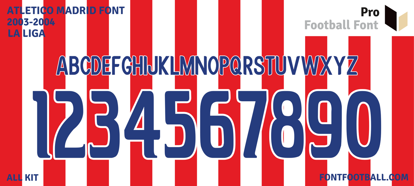 Atletico Madrid 2003-2004 Font