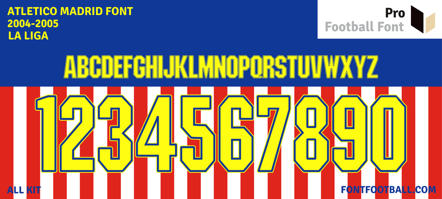 Atletico Madrid 2004-2005 Font