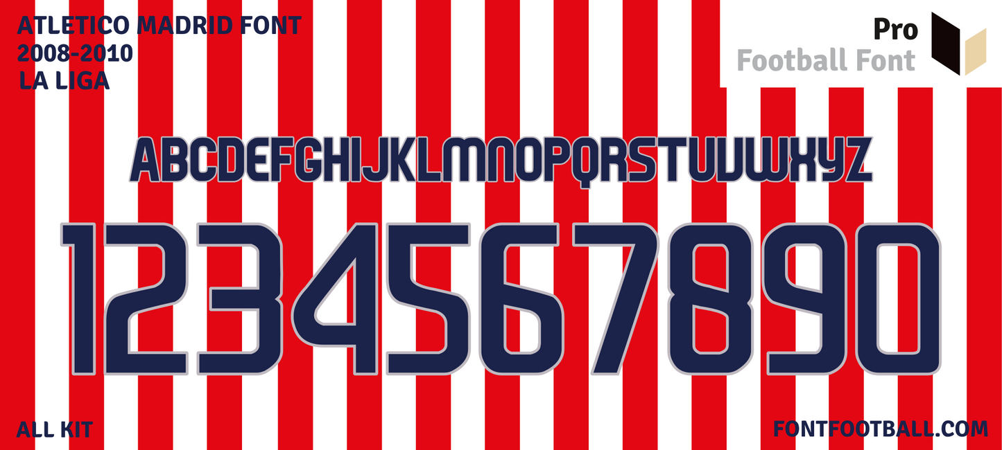 Atletico Madrid 2008-2010 Font