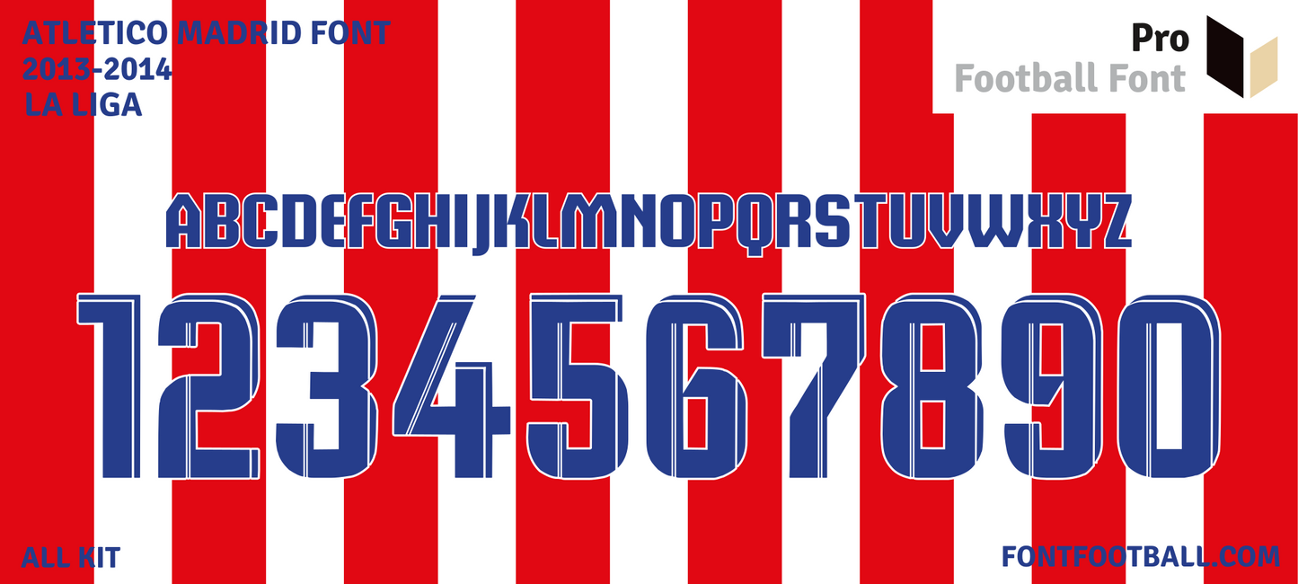 Atletico Madrid 2013-2014 Font
