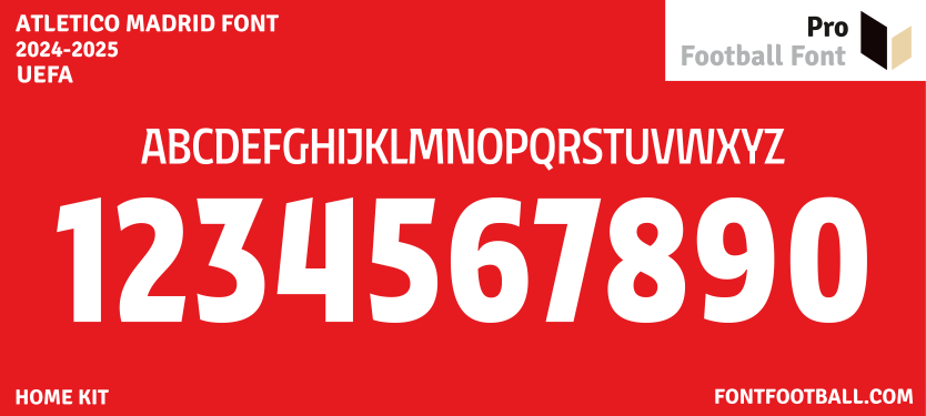 Atletico Madrid 2024-2025 Font