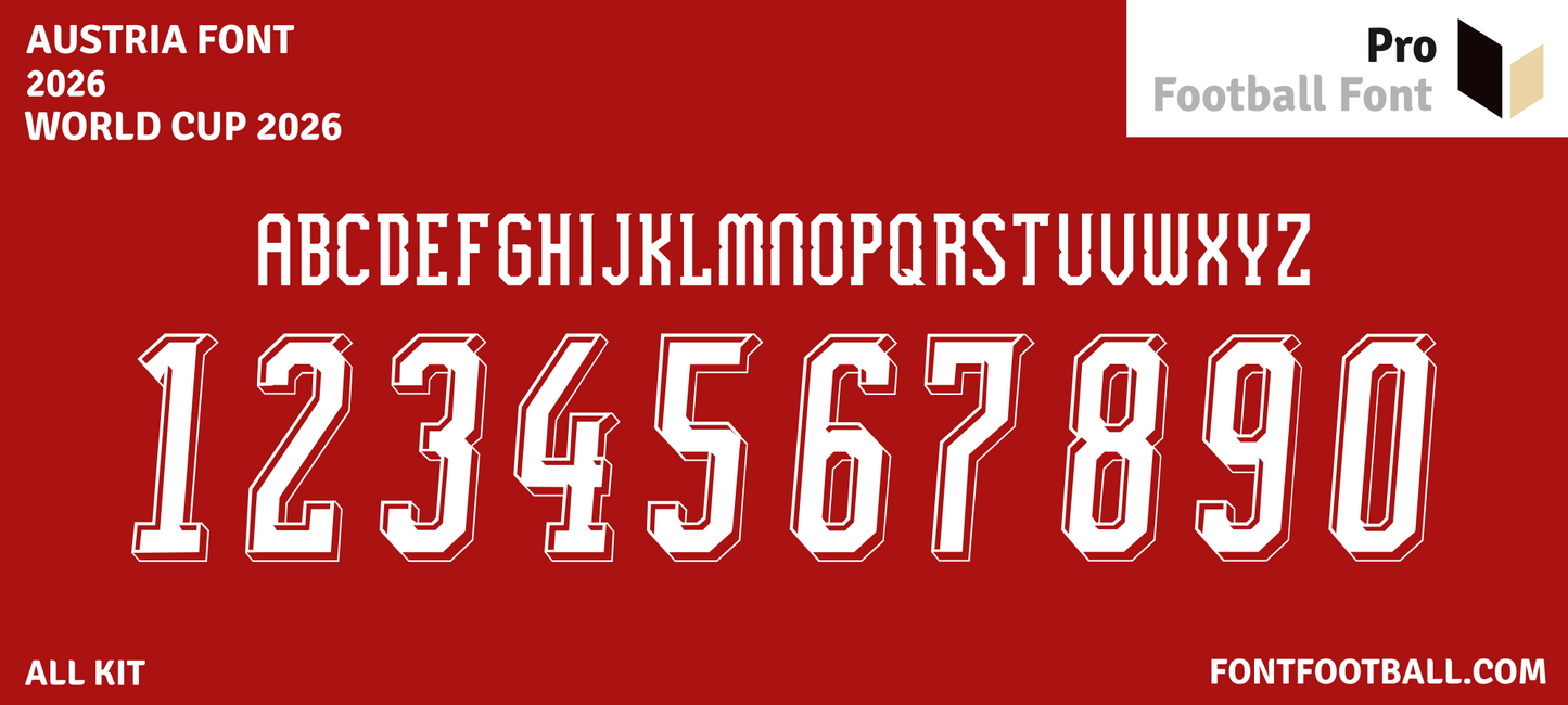 Austria World Cup 2026 Font