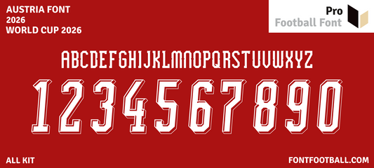 Austria World Cup 2026 Font