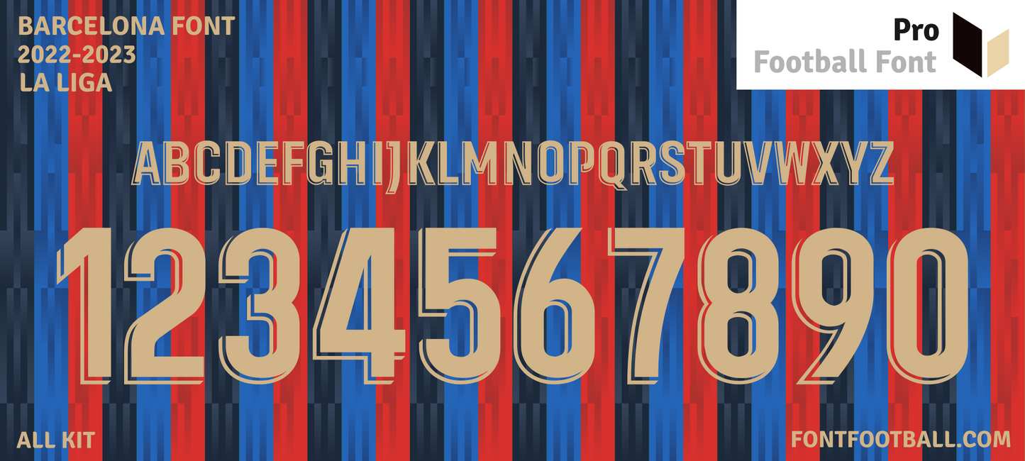 Barcelona La Liga 2022-2023 Font