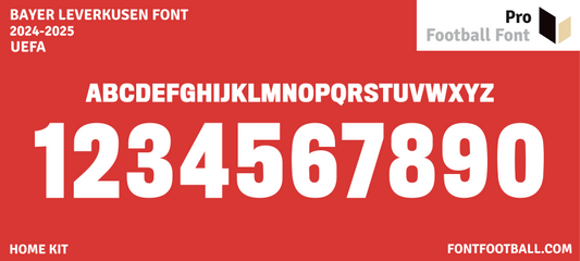Bayer Leverkusen 2024-2025 Font