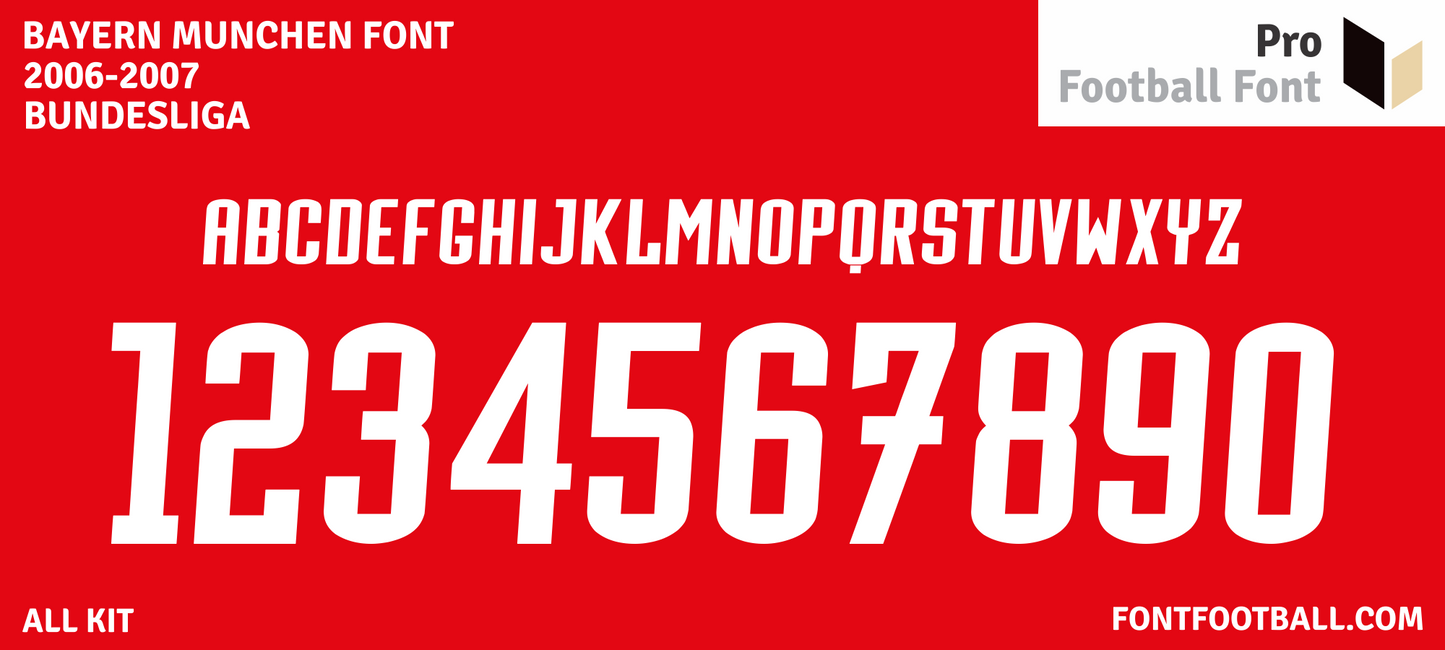 Bayern Munchen 2006-2007 Font