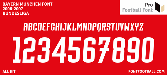 Bayern Munchen 2006-2007 Font