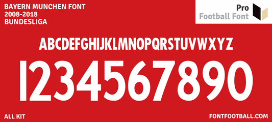 Bayern Munchen 2008-2018 Font