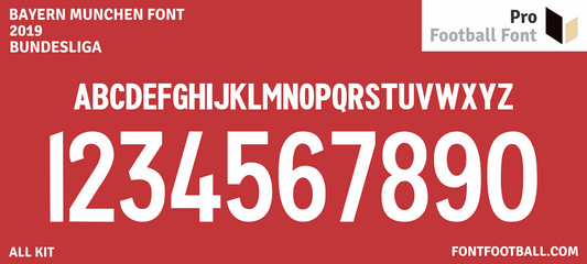 Bayern Munchen 2019-2020 Font