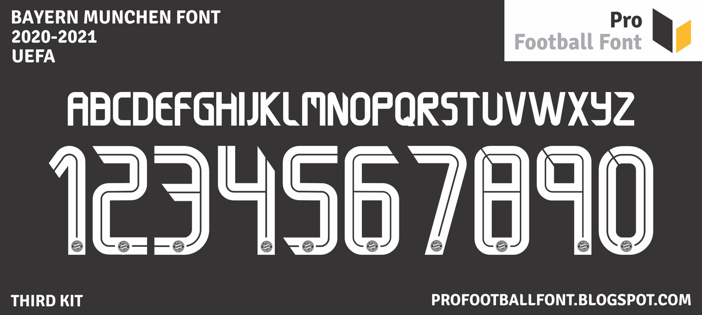 Bayern Munchen 2020-2021 Third Font