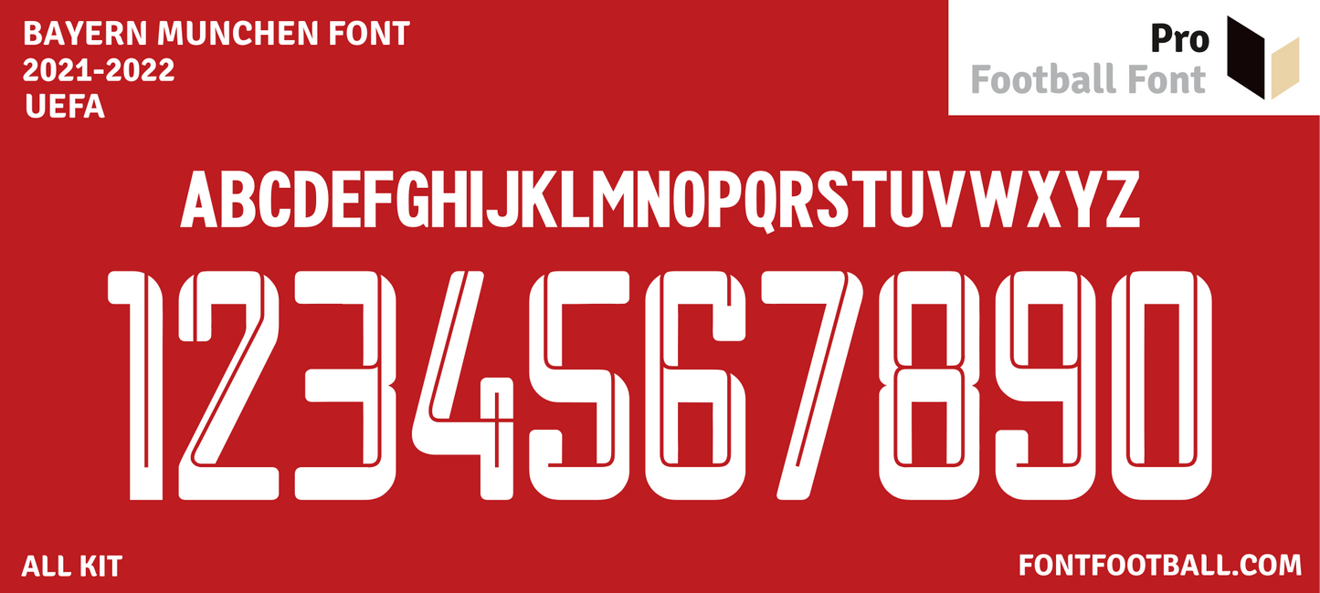 Bayern Munchen 2021-2022 Font