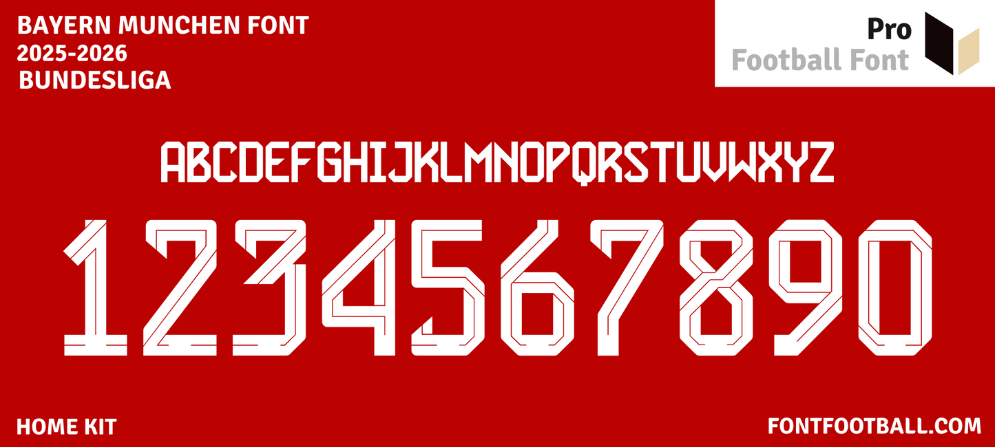 Bayern Munchen 2025-2026 Home Font