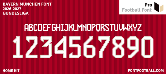 Bayern Munchen 2026-2027 Font