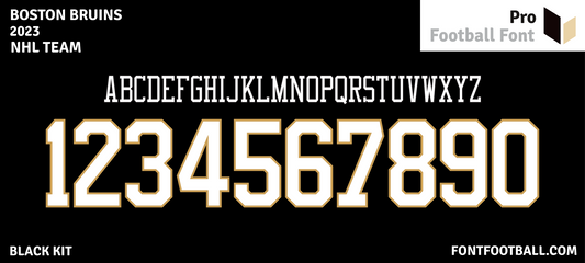 NHL Boston Bruins 2023 Font