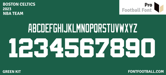 NBA Boston Celtics 2023 Font