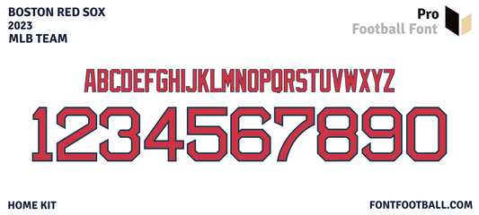 MLB Boston Red Sox 2023 Font