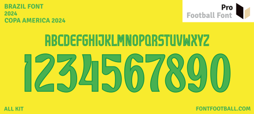 Brazil Copa America 2024 Font