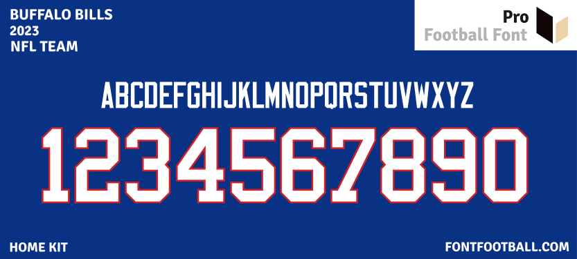 MLB Buffalo Bills 2023 Font