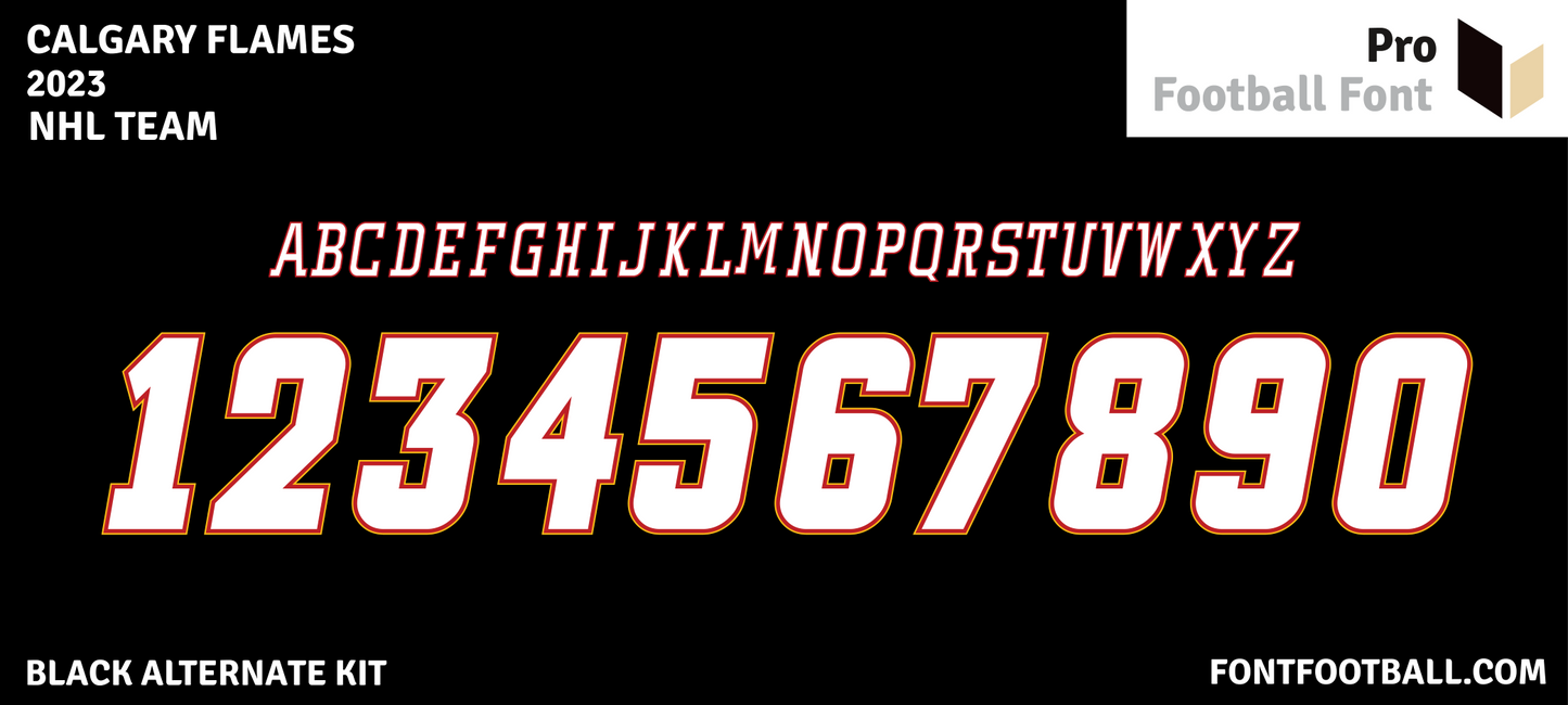 NHL Calgary Flames 2023 Font