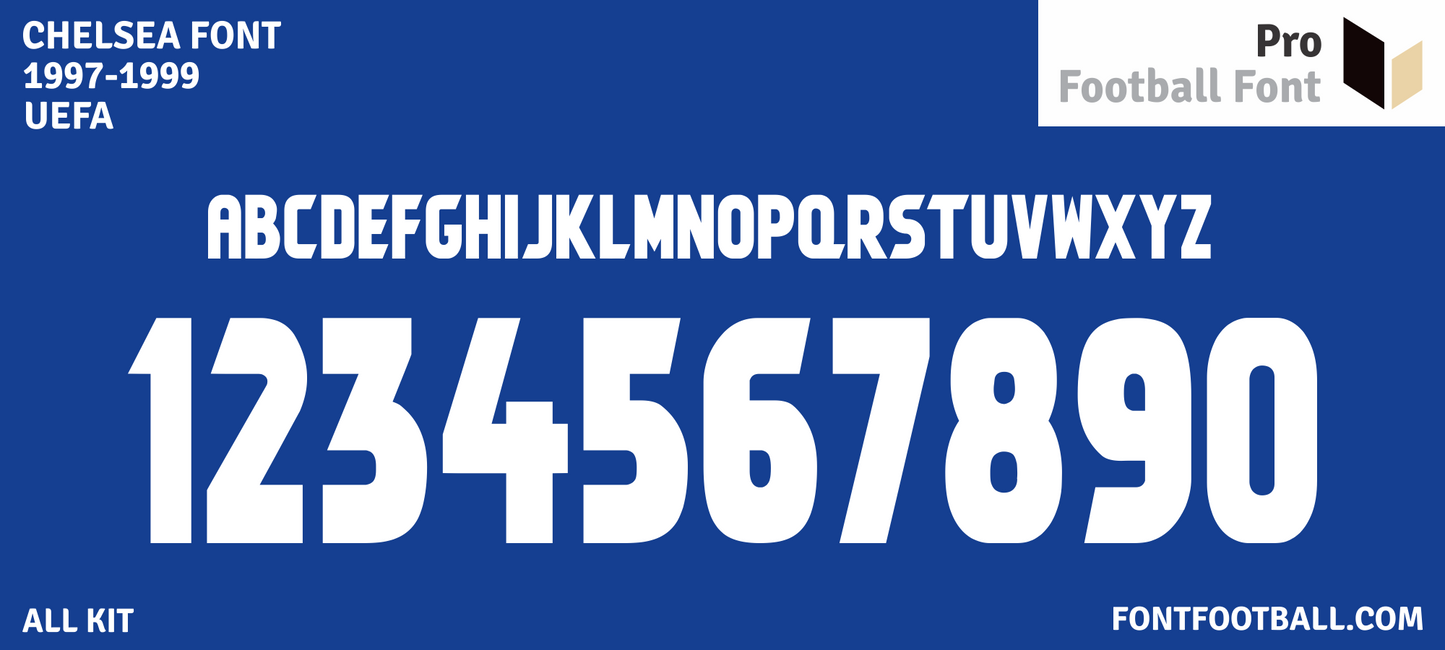 Chelsea 1997-1999 Font