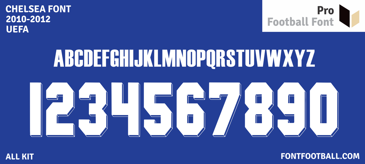 Chelsea 2010-2012 Font