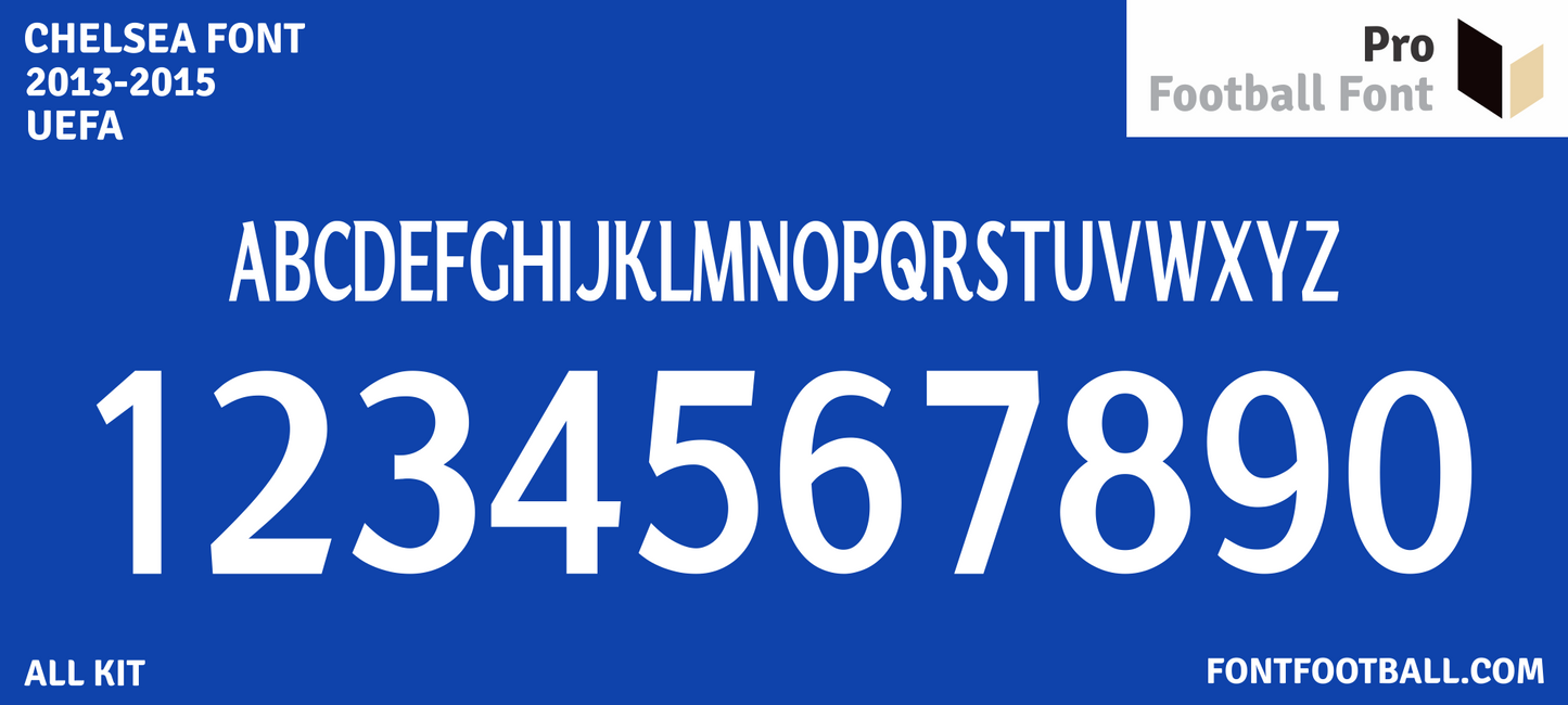 Chelsea 2013-2015 Font