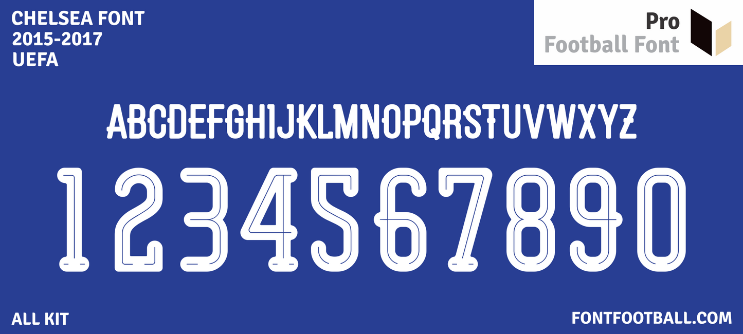 Chelsea 2015-2017 Font