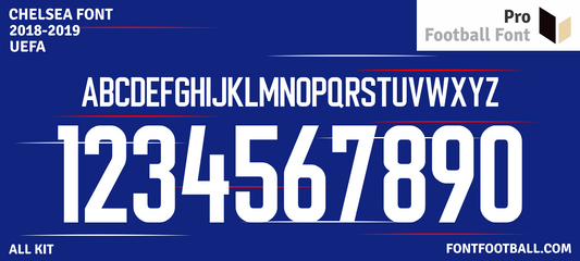 Chelsea 2018-2019 Font