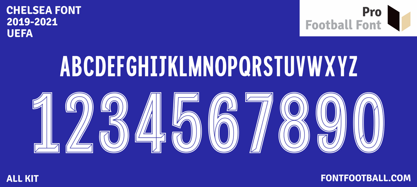 Chelsea 2019-2021 Font