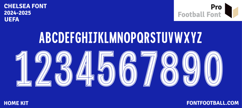 Chelsea 2024-2025 Font