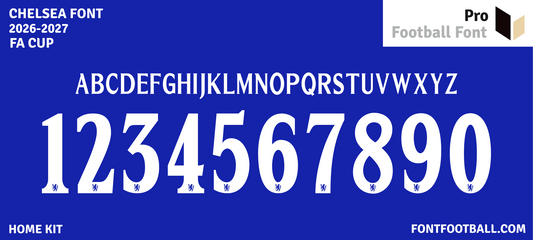 Chelsea 2026-2027 Font