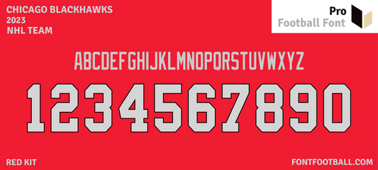 NHL Chicago Blackhawks 2023 Font